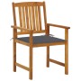 Garden chairs with cushions 4 units solid acacia wood by , Garden chairs - Ref: Foro24-3061168, Price: 266,42 €, Discount: %