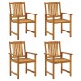 Garden chairs with cushions 4 units solid acacia wood by , Garden chairs - Ref: Foro24-3061180, Price: 287,73 €, Discount: %