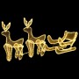 Christmas Reindeer and Sleigh with 648 LED Mesh by vidaXL, Christmas lights - Ref: Foro24-289972, Price: 75,30 €, Discount: %