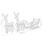 Christmas Reindeer and Sleigh with 648 LED Mesh by vidaXL, Christmas lights - Ref: Foro24-289972, Price: 75,30 €, Discount: %