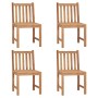 Garden chairs 4 units solid teak wood with cushions by , Garden chairs - Ref: Foro24-3073096, Price: 423,42 €, Discount: %