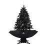 Árbol de Navidad con nieve y base de paraguas PVC negro 140cm de vidaXL, Arboles de navidad - Ref: Foro24-289932, Precio: 156...