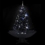 Árbol de Navidad con nieve y base de paraguas PVC negro 140cm de vidaXL, Arboles de navidad - Ref: Foro24-289932, Precio: 156...