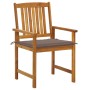 Garden chairs with cushions 8 pcs solid acacia wood by , Garden chairs - Ref: Foro24-3078174, Price: 541,99 €, Discount: %