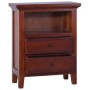 Mueble auxiliar clásico madera maciza caoba marrón 60x30x75 cm de vidaXL, Aparadores - Ref: Foro24-288886, Precio: 167,99 €, ...