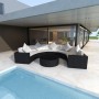 6-piece garden sofa set and black synthetic rattan cushions by , Garden sets - Ref: Foro24-43067, Price: 763,50 €, Discount: %