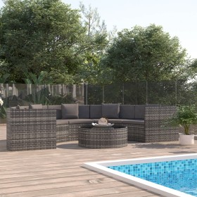 6-teiliges Gartensofa-Set und graue synthetische Rattankissen von , Gartensets - Ref: Foro24-47403, Preis: 694,41 €, Rabatt: %