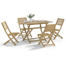 Garten-Essgruppe 5-teilig aus massivem Akazienholz von , Gartensets - Ref: Foro24-3295001, Preis: 308,39 €, Rabatt: %