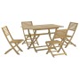 Garden dining set 5 pieces solid acacia wood by , Garden sets - Ref: Foro24-3295001, Price: 308,39 €, Discount: %