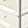 Portable storage cart with 4 white plastic drawers by vidaXL, Cargo forklifts - Ref: Foro24-320399, Price: 58,94 €, Discount: %