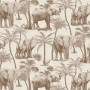 DUTCH WALLCOVERINGS Beige Tapete mit Elefantenwald von DUTCH WALLCOVERINGS, Bemaltes Papier - Ref: Foro24-430631, Preis: 37,1...