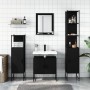 Black engineered wood 4-piece bathroom furniture set by , Bathroom furniture - Ref: Foro24-3214354, Price: 257,86 €, Discount: %