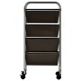 Portable storage cart with 4 black plastic drawers by vidaXL, Cargo forklifts - Ref: Foro24-320398, Price: 51,22 €, Discount: %