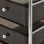 Portable storage cart with 4 black plastic drawers by vidaXL, Cargo forklifts - Ref: Foro24-320398, Price: 51,22 €, Discount: %