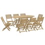 9-teiliges Massivholz-Gartenspeiseset aus Akazienholz von , Gartensets - Ref: Foro24-3295006, Preis: 520,07 €, Rabatt: %