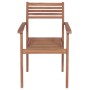 Garden chairs 4 pcs solid teak wood with red cushions by , Garden chairs - Ref: Foro24-3062295, Price: 336,99 €, Discount: %