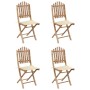 5-piece folding outdoor dining set with bamboo cushions by , Garden sets - Ref: Foro24-3063962, Price: 284,74 €, Discount: %