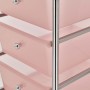 Portable storage cart with 4 pink plastic drawers by vidaXL, Cargo forklifts - Ref: Foro24-320400, Price: 55,72 €, Discount: %