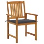 Garden chairs with cushions 8 pcs solid acacia wood by , Garden chairs - Ref: Foro24-3078166, Price: 530,27 €, Discount: %