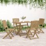 Garden dining set 5 pieces solid acacia wood by , Garden sets - Ref: Foro24-3295007, Price: 267,23 €, Discount: %