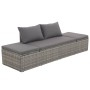 Tumbona de jardín con cojines y almohadas ratán sintético gris de , Tumbonas - Ref: Foro24-317110, Precio: 220,93 €, Descuent...