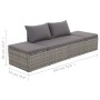 Tumbona de jardín con cojines y almohadas ratán sintético gris de , Tumbonas - Ref: Foro24-317110, Precio: 220,93 €, Descuent...