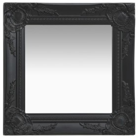 Espejo de pared estilo barroco negro 40x40 cm de vidaXL, Espejos - Ref: Foro24-320307, Precio: 35,56 €, Descuento: %