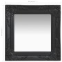 Espejo de pared estilo barroco negro 40x40 cm de vidaXL, Espejos - Ref: Foro24-320307, Precio: 35,88 €, Descuento: %