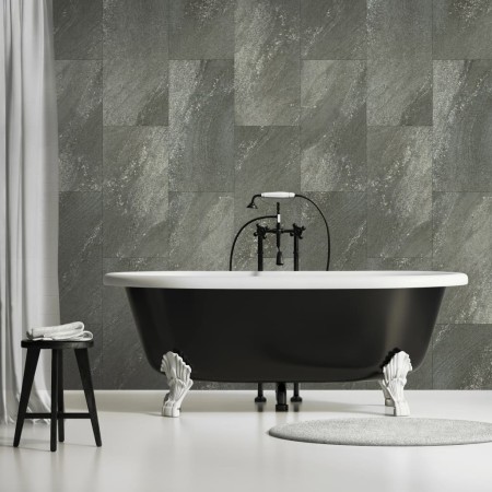 Grosfillex Gx Wall+ wall tile dark gray stone 30x60cm 11 units by Grosfillex, Wall covering - Ref: Foro24-431013, Price: 89,1...