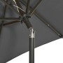 Anthracite aluminum parasol with LED lights 200x211 cm by , Umbrellas - Ref: Foro24-313559, Price: 76,16 €, Discount: %