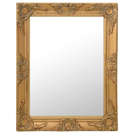 Golden baroque style wall mirror 50x60 cm by vidaXL, Mirrors - Ref: Foro24-320317, Price: 63,36 €, Discount: %