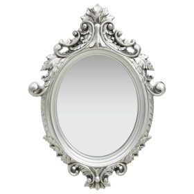 Silver castle style wall mirror 56x76 cm by vidaXL, Mirrors - Ref: Foro24-320358, Price: 56,99 €, Discount: %