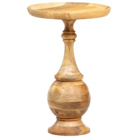 Mesa auxiliar redonda madera maciza de mango 43x43x66 cm de , Mesas auxiliares - Ref: Foro24-286471, Precio: 154,99 €, Descue...