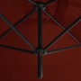 Double umbrella with terracotta steel post 600x300 cm by , Umbrellas - Ref: Foro24-312559, Price: 152,11 €, Discount: %