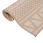 Alfombra de exterior de tejido plano rayas marrones 160x230 cm de , Alfombras - Ref: Foro24-340867, Precio: 58,99 €, Descuent...