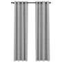 Blackout curtains with linen-look grommets, 2 pieces, gray, 140x245 cm. by vidaXL, Curtains and curtains - Ref: Foro24-321170...