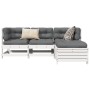 Gartensofa-Set 4-teilig aus massivem weißem Kiefernholz von , Gartensets - Ref: Foro24-3250785, Preis: 299,62 €, Rabatt: %