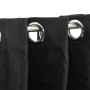 Blackout curtain with linen look eyelets 2 pieces anthracite 140x175 cm by vidaXL, Curtains and curtains - Ref: Foro24-321160...