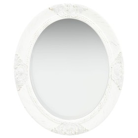 White baroque style wall mirror 50x60 cm by vidaXL, Mirrors - Ref: Foro24-320348, Price: 48,99 €, Discount: %