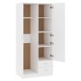 Armario de madera de ingeniería blanco 80x52x180 cm de , Armarios roperos - Ref: Foro24-800639, Precio: 263,80 €, Descuento: %