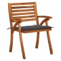 Garden chairs 8 pcs solid teak wood with cushions by , Garden chairs - Ref: Foro24-3075201, Price: 640,44 €, Discount: %