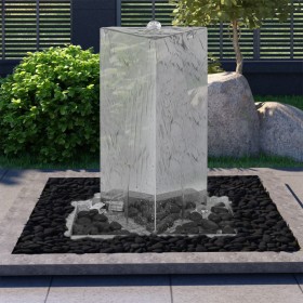 Triangular garden fountain with stainless steel pump 76 cm by , Fountains and waterfalls - Ref: Foro24-48096, Price: 252,39 €...