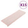 Selbstklebende Sisal-Stufenmatte 15 Stück rot 65x21x4 cm von , Treppenmatten - Ref: Foro24-326888, Preis: 92,84 €, Rabatt: %