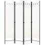 Divider screen with 4 panels white 160x180 cm by vidaXL, Room dividers - Ref: Foro24-320706, Price: 41,10 €, Discount: %