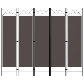 Five-panel anthracite gray room divider screen 200x180 cm by vidaXL, Room dividers - Ref: Foro24-320709, Price: 37,99 €, Disc...