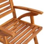 Garden chairs with cushions 4 units solid acacia wood by , Garden chairs - Ref: Foro24-3075174, Price: 373,02 €, Discount: %