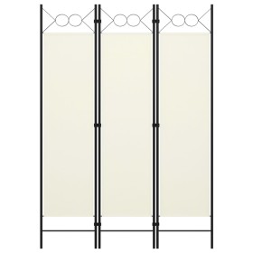 Trennwand mit 3 Paneelen weiß 120x180 cm von vidaXL, Raumteiler - Ref: Foro24-320699, Preis: 48,05 €, Rabatt: %