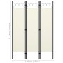 Divider screen with 3 panels white 120x180 cm by vidaXL, Room dividers - Ref: Foro24-320699, Price: 48,05 €, Discount: %