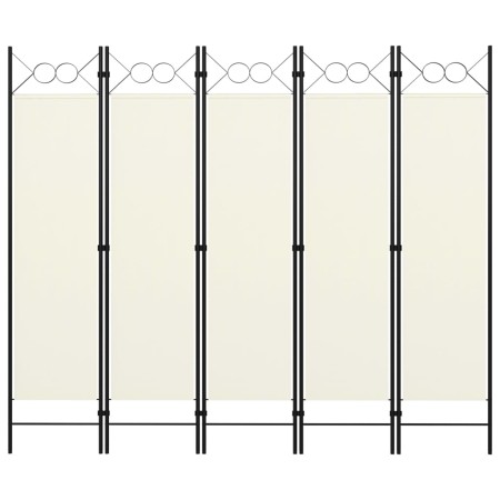 Divider screen with 5 panels white 200x180 cm by vidaXL, Room dividers - Ref: Foro24-320707, Price: 51,87 €, Discount: %