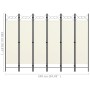 Divider screen with 6 panels white 240x180 cm by vidaXL, Room dividers - Ref: Foro24-320711, Price: 51,99 €, Discount: %